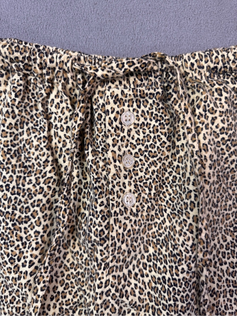 Vintage 90’s P.J. Salvage Women’s Leopard Print Pajama Set, 100% Cotton, XL - Picture 7 of 16